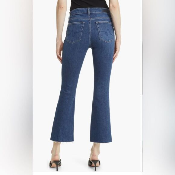 AG Farrah Raw Hem Boot Crop Jeans Size 29 High Rise 27” inseam - Picture 2 of 13